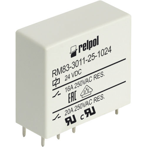 Relé electromecánico 24 Vcc - RM83 series - RELPOL - 12 Vcc / 6 V CC / 48 V CC