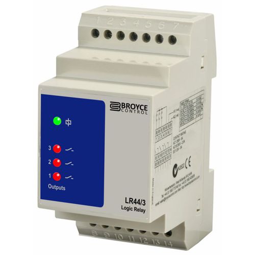 Relé de vigilancia 3NA - LR44/3 - Broyce Control - AC/DC / en riel DIN
