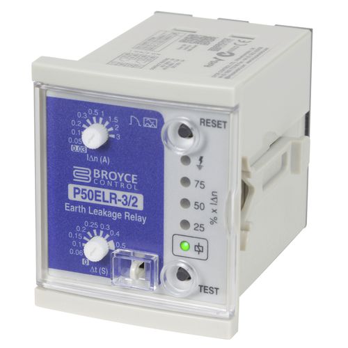 Relé de protección de fuga a tierra - P50ELR-3/2 - Broyce Control - 1NA / para montaje en panel / IEC