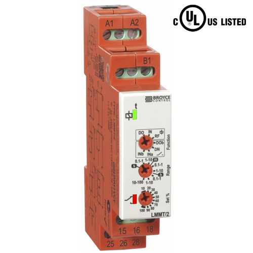 Relé temporizador con retardo de atracción - LMMT/2 - Broyce Control - multifunción / en riel DIN / DPDT
