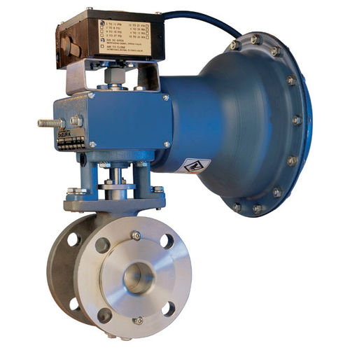 Válvula de bola - RCV - DeZURIK - eléctrica / de regulación / para gas