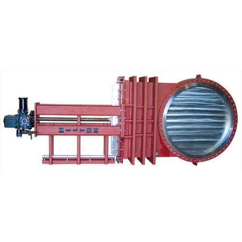 Válvula de guillotina - H-200 - DeZURIK - eléctrica / para aguas residuales / wafer