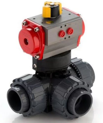 Válvula de bola - LKDDV/CP SA - FIP - Formatura Iniezione Polimeri - con control neumático / de mezcla / para agua