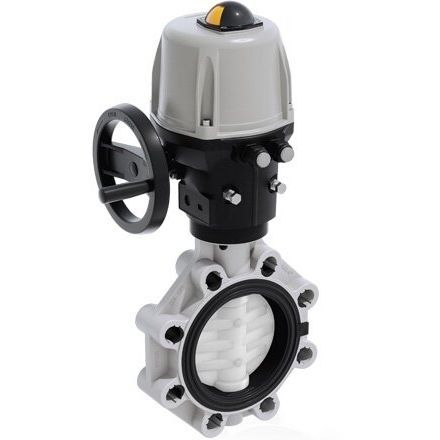 Válvula de mariposa - FKOF/CE - FIP - Formatura Iniezione Polimeri - con actuador eléctrico / de regulación / para agua