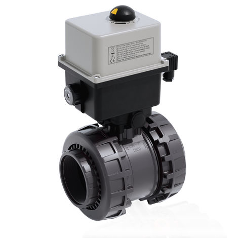 Válvula de bola - VXEFV/CE - FIP - Formatura Iniezione Polimeri - con actuador eléctrico / de control / para agua