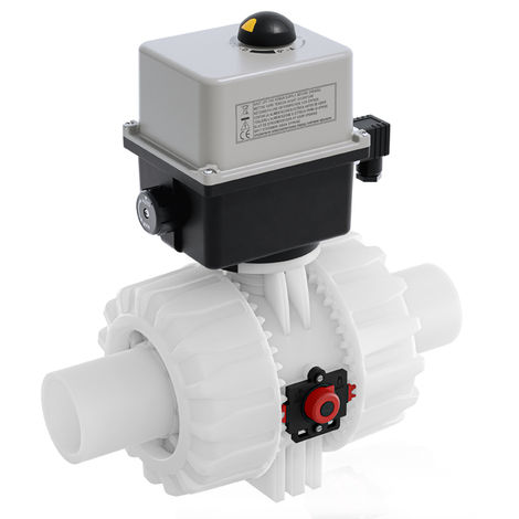 Válvula de bola - VKDBF/CE - FIP - Formatura Iniezione Polimeri - eléctrica / de cierre / para agua