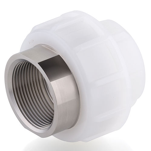 Adaptador hidráulico para tubos - BIFXF series - FIP - Formatura Iniezione Polimeri - hembra / de PVDF / de acero inoxidable