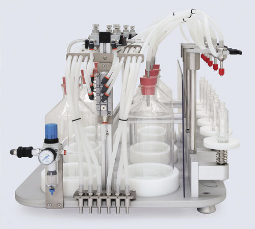 Máquina de llenado semiautomática - DV98 6P - COVEN EGIDIO - de frasco / para producto líquidos / para perfumes