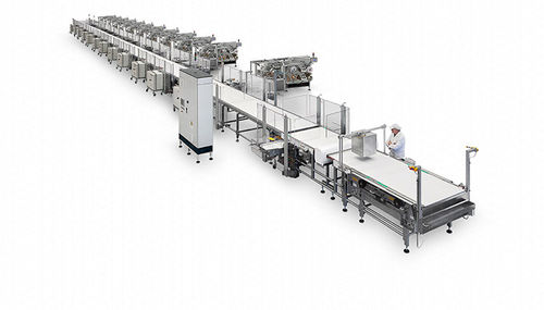 Línea de embalaje para la industria alimentaria - EDS - Sacmi - de cinta transportadora / automática