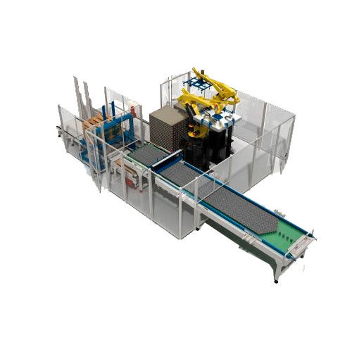Paletizador-despaletizador robotizado - RAPD EC/FC TORPEDO series - CLEVERTECH - por capas / para botellas / de latas