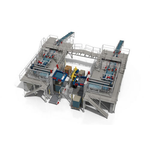 Paletizador por capas - AC 420 Hybrid - CLEVERTECH - por la parte superior / robotizado / de cajas
