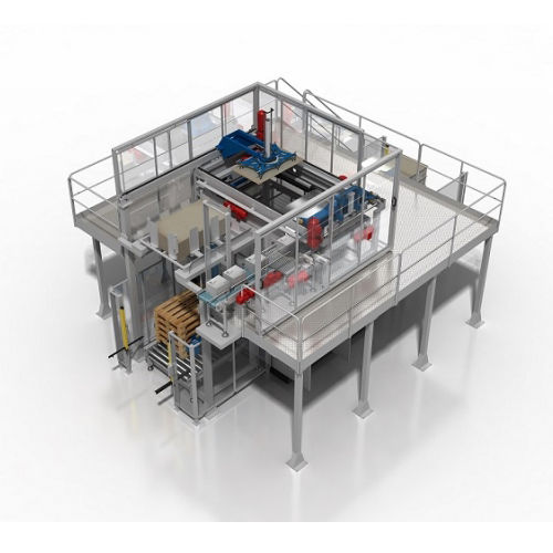 Paletizador por capas - KAC 520 KOMPACT ARROW - CLEVERTECH - por la parte superior / de cajas / automático