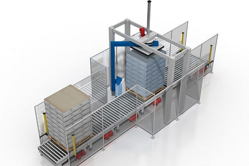Envolvedora con plataforma giratoria - PF 40 - CLEVERTECH - con brazo giratorio / enteramente automática / para palés