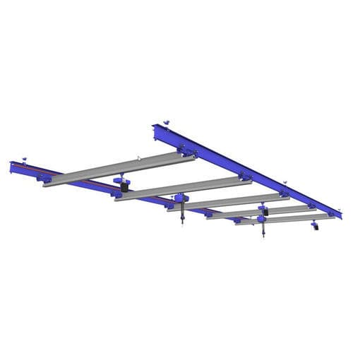Puente grúa de riel doble - Gorbel - de aluminio / ligera / suspendida