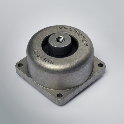 Soporte antivibratorio cilíndrico - AA series - Vibrostop - de metal / de caucho / para compresor