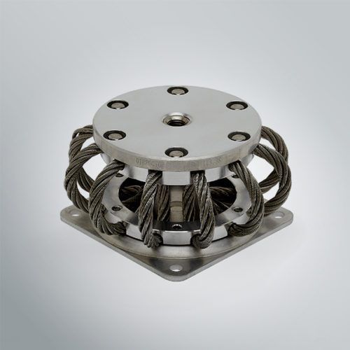 Soporte antivibratorio redondo - AVAU series - Vibrostop - de metal / amortiguador de cables metálicos