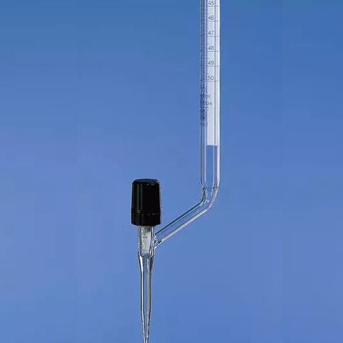 Bureta con llave lateral - BLAUBRAND® series - BRAND - de vidrio borosilicato