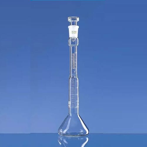 Matraz aforadas - SILBERBRAND  - BRAND - de vidrio borosilicato / con tapón