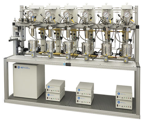 Reactor de síntesis paralela - Six Reactor Parallel System with Automatic Sampling System - Parr Instrument Company