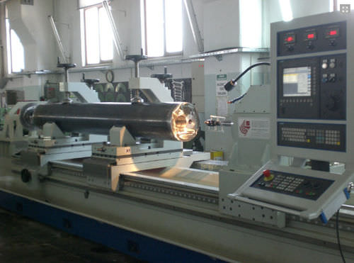 Taladradora-mandriladora CNC - FL450 - Saporiti - para orificio profundo / de alta precisión