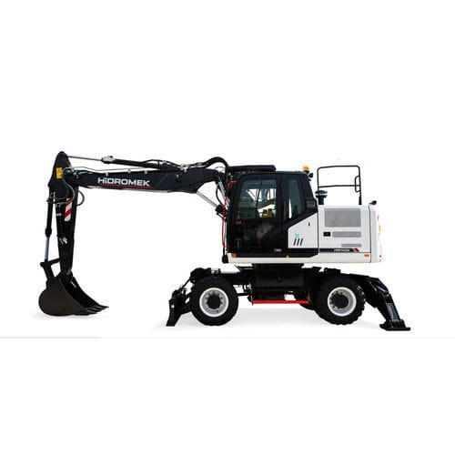 Excavadora intermedia - HMK 140 W - HIDROMEK co. - de ruedas / Tier 2 / para obra de construcción