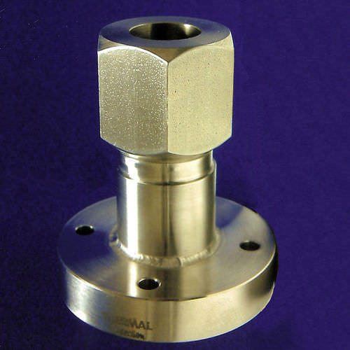Adaptador con brida - CPF series - Thermal Detection - para autoclaves / para sonda de temperatura / de acero inoxidable