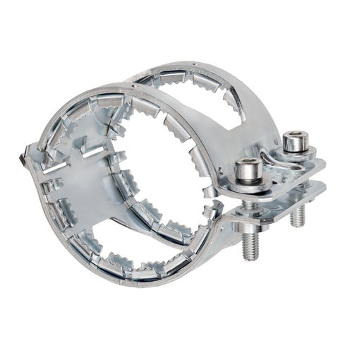 Brida de soporte - 152298 - MÜPRO - de hierro fundido / con copela de servicio