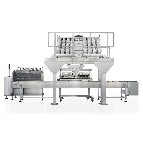 Pesadora muticabezal - MBP C4 Series - PFM Packaging Machinery - lineal / para la industria agroalimentaria / con alimentador vibrante
