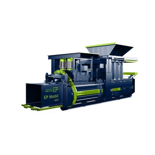 Prensa de balas para residuos - EP Mobil 60 V - Europress Umwelttechnik GmbH - vertical / de canal / móvil