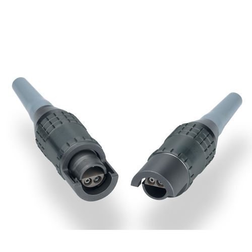 Conector de datos - H Series - LEMO - de fibras ópticas / de engaste / de extensión-retracción