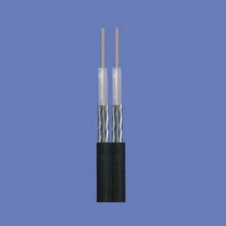 Cable óptico híbrido -  DUAL RG Series - LEMO - RF / multicoaxial / LEMO