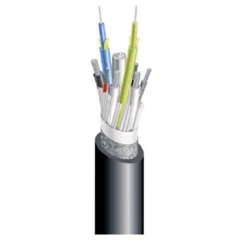 Cable óptico audio/vídeo - LEMO - híbrido / antipropagación de fuego / breakout