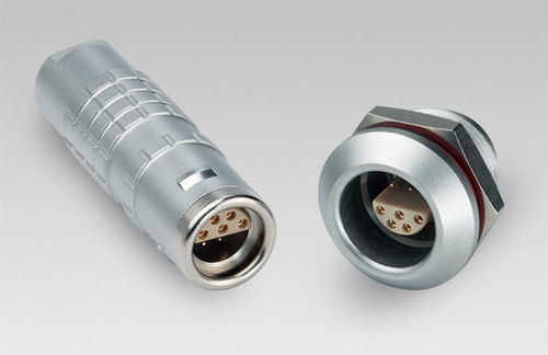 Conector para ambientes agresivos - E Series - LEMO - de datos / coaxial / triaxial