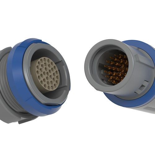 Conector de alimentación eléctrica - REDEL 2P - LEMO - de alta tensión / de plástico / para aplicaciones médicas