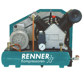 Compresor de pistón - RBK series - RENNER Kompressoren - de aire / con motor eléctrico / estacionario