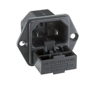Conector de alimentación eléctrica - PX00 series - OMEGA FUSIBILI - bipolar / con portafusibles