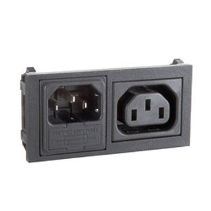 Conector de alimentación eléctrica - HZ13 series - OMEGA FUSIBILI - bipolar / de nailon / horizontal