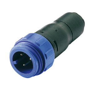 Conector de alimentación eléctrica - PX04110 series - OMEGA FUSIBILI - cilíndrico / macho-hembra / de rosca