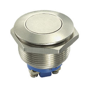 Botón pulsador de muelle - AV031 series - OMEGA FUSIBILI - antivandalismo / de rosca / de termoplástico