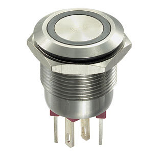Botón pulsador de muelle - MP0002 series - OMEGA FUSIBILI - antivandalismo / IP66 / con luz