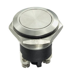 Botón pulsador de muelle - MP0037 series - OMEGA FUSIBILI - IP68 / antivandalismo / de acero inoxidable
