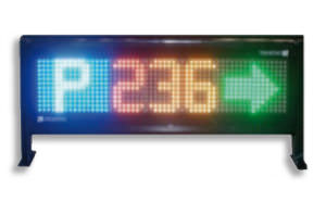 Visualizador de matriz de puntos - 24 V, 22 W | DX-VMS-P - CIRCONTROL SA - de 7 segmentos / de 3 dígitos / electrónico