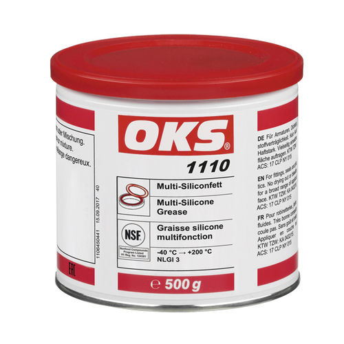 Grasa de lubricación - 1110 - OKS Spezialschmierstoffe GmbH - de silicona / para válvula / para racor