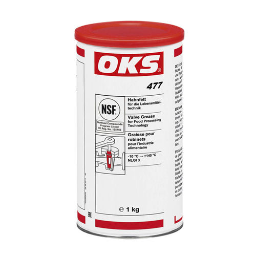 Grasa de lubricación - 477 - OKS Spezialschmierstoffe GmbH - de estanqueidad / para rodamiento / para válvula