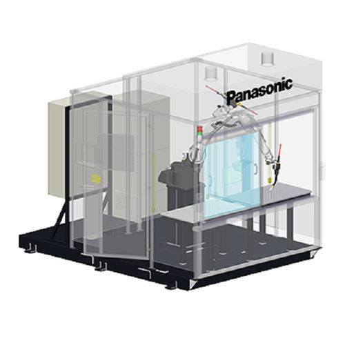 Célula robotizada de soldadura al arco - PA-c-TT connect series - Panasonic Robot & Welding system solutions - de soldadura MIG-MAG / para piezas pequeñas / modificada por elastómero