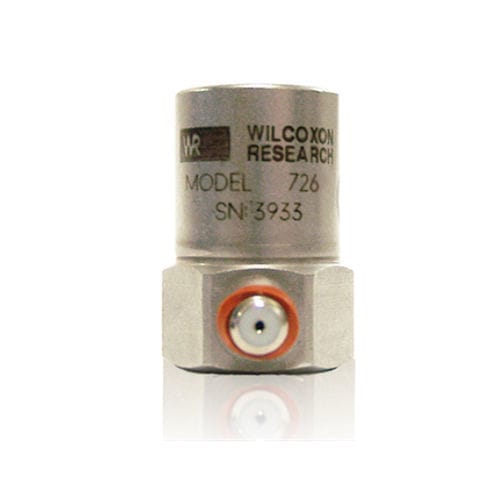 Sensor de aceleración IEPE - 726 - Wilcoxon Sensing Technologies - compacto / de bajo ruido / sensibilidad