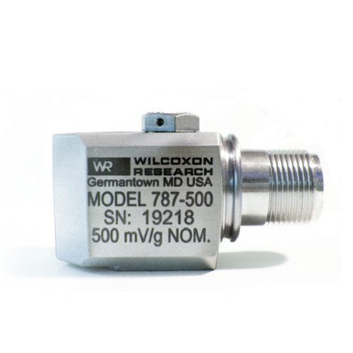 Sensor de aceleración de bajas frecuencias - 787-500 - Wilcoxon Sensing Technologies - IEPE / de alta sensibilidad