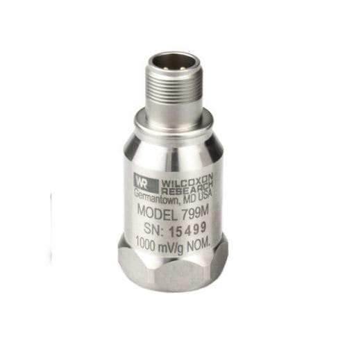 Sensor de aceleración IEPE - 799M - Wilcoxon Sensing Technologies - de alta sensibilidad / de bajo ruido