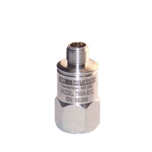 Sensor de aceleración de seguridad intrínseca - 786A-M12-IS - Wilcoxon Sensing Technologies - IEPE / reforzado / sensibilidad