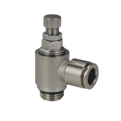 Racor de control de caudal - MV 41 - C.Matic S.p.A. - neumático / roscado / push-in